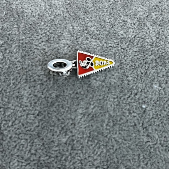 Disney Mickey Mouse Flag Banner Dangle Charm - Picture 4 of 5